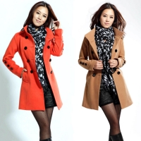 dámský kabát červený